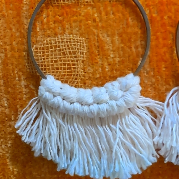 NWOT Boho Hoop Earrings - Picture 2 of 4